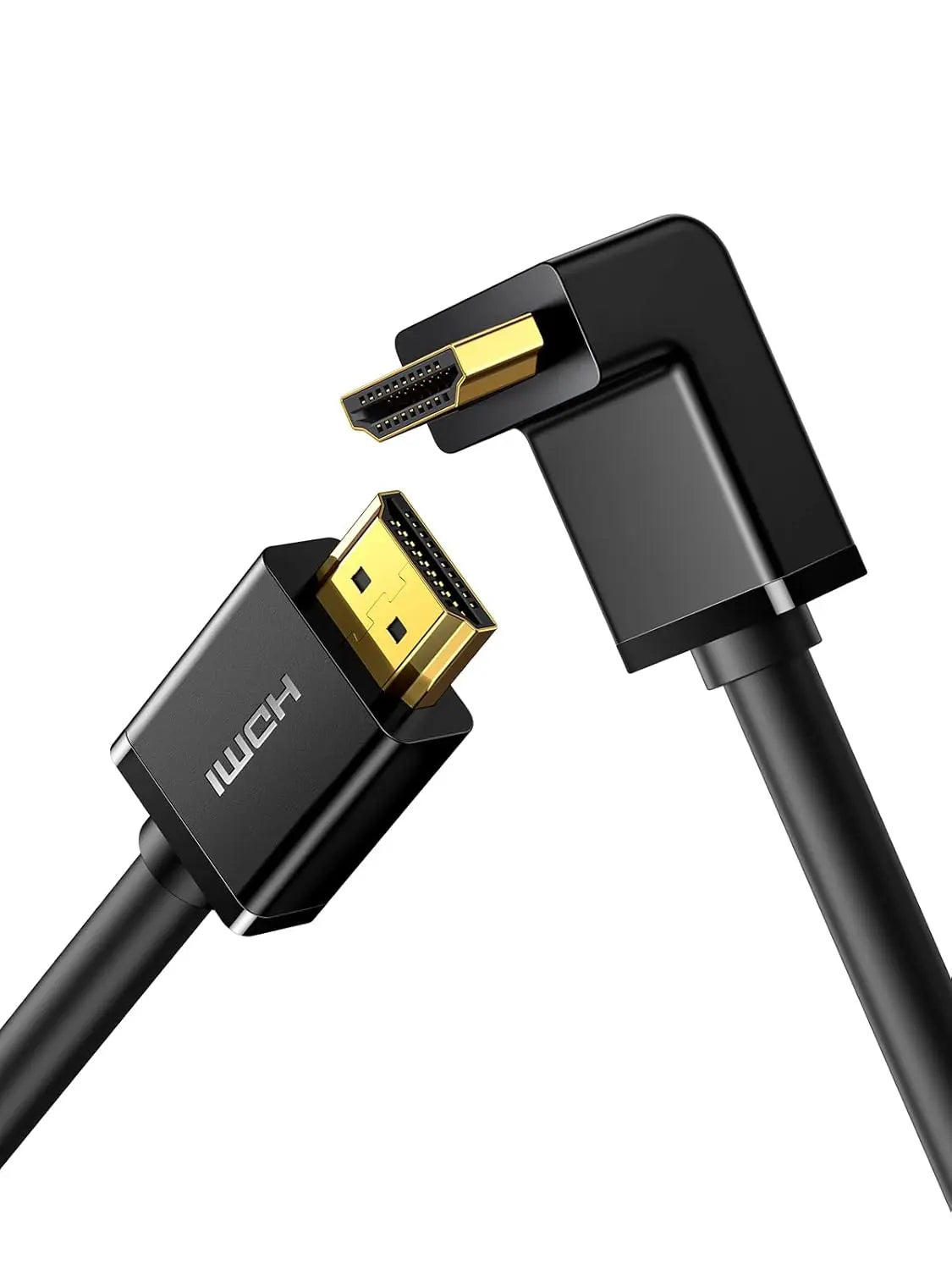 UGREEN 2M High Speed HDMI Cable with Ethernet 90 Degree Right Angle Supports 3D & Audio Return Compatible for Blu Ray Player 3D TV Roku Boxee Xbox360 PS3 Apple TV etc.(10173) - Ugreen India