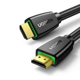 UGREEN 1.5M 4K@60Hz Braided HDMI 2.0 Cable Male to Male Round 18Gbps Ethernet UHD TV Monitor Xbox PS5 PS4 Blu-ray Gold 40409