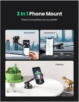 Ugreen Gravity Mobile Phone Holder with Suction Cup, Black (60990B)