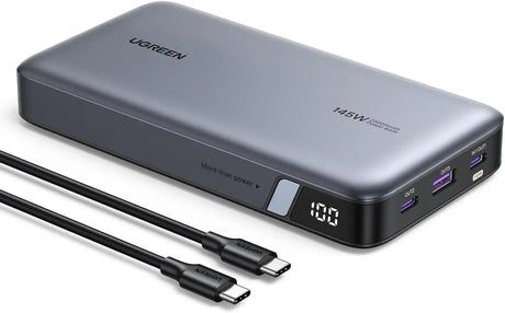 UGREEN 145W 25,000mAh Power Bank, Laptop Portable Charger, Nexode 3-Port USB C PD Battery Pack, for MacBook Pro/Air, Dell XPS, iPhone 16/15/14, Galaxy S24, Steam Deck, iPad, and More.(90597A) - Ugreen India
