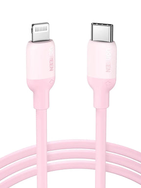 UGREEN 1M USB-C to Lightning Cable MFi Certified PD Fast Charging Data Sync iPhone 15 14 13 12 iPad AirPods 60625 Ugreen