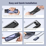 UGREEN M.2 NVMe SSD Enclosure 20Gbps USB C 3.2 Gen 2 External Hard Drive Case M Key B Key Compatible Storage (55150)