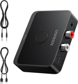 UGREEN Bluetooth 6.0 Receiver with LDAC, Hi-Res Wireless Audio Adapter with Low Latency, for Old Stereo/Speakers/Wired Speakers/Home Audio Music Streaming Stereo System (55545)