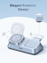 Ugreen 25W MagFlow 3-in-1 Magnetic Wireless Charger iPhone 12 and Later, AirPods 2 and Later, Apple Watch(55676)