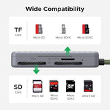 UGREEN USB-C SD & MicroSD Card Reader with Storage Case – High-Speed 5Gbps Adapter (2×SD + 2×MicroSD) for DSLR Cameras, Smartphones, Tablets, MacBook, iPad (55886)