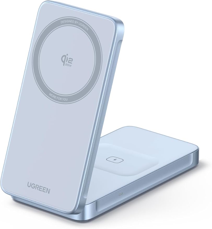 Ugreen 25W MagFlow 2-in-1 Magnetic Wireless Charger iPhone 12 and Later AirPods 2 and Later (55963)