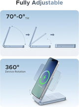 Ugreen 25W MagFlow 2-in-1 Magnetic Wireless Charger iPhone 12 and Later AirPods 2 and Later (55963)