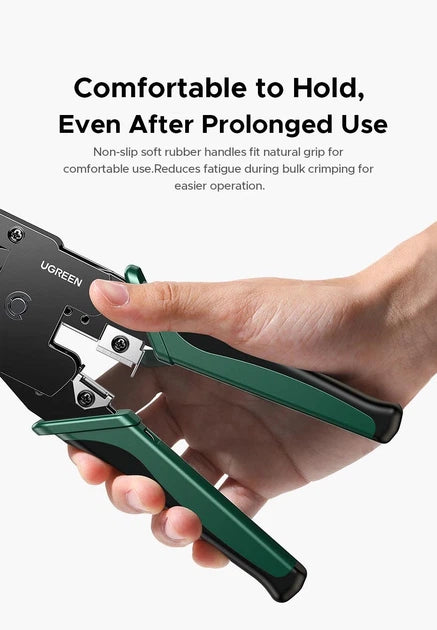 UGREEN NW304 comfortable ergonomic handle for repeated Ethernet cable crimping work