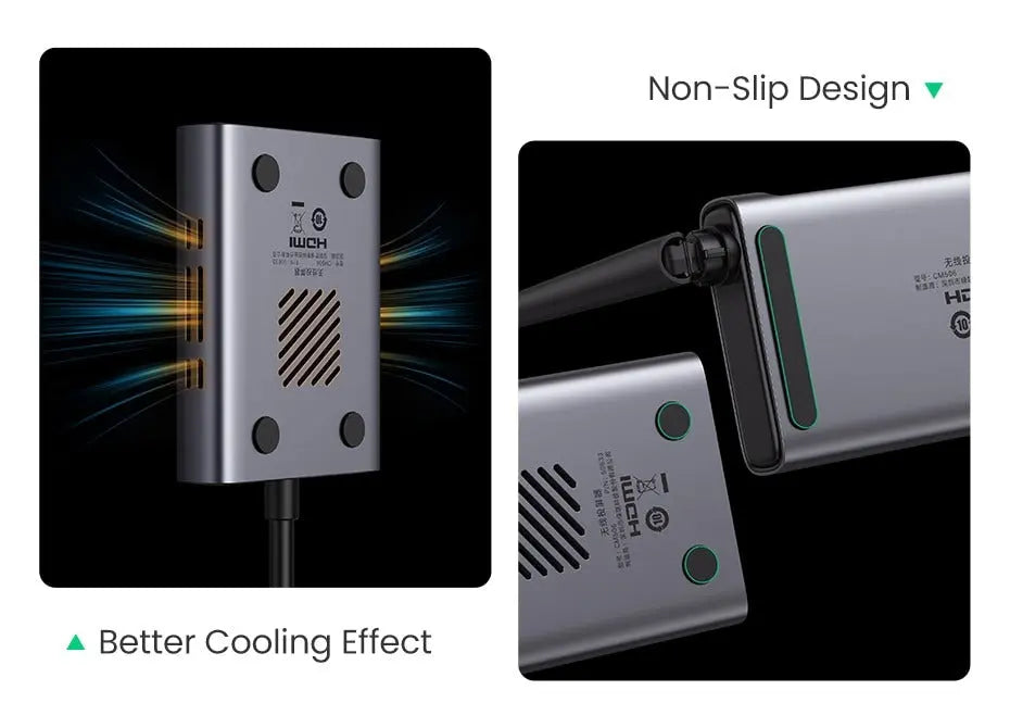 UGREEN 50M Wireless HDMI VGA Extender Transmitter Receiver 1080P 60Hz 5GHz Long Range Display Adapter Kit 50633A