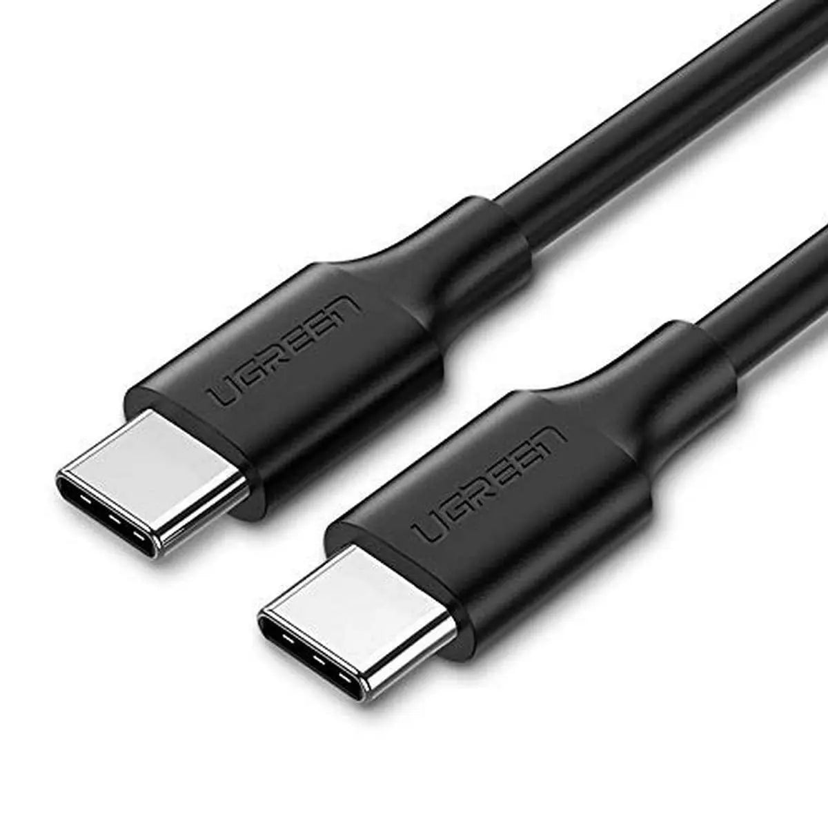 UGREEN 1.5m 60W USB Type-C Male থেকে USB Type-C Male 2.0 PD ফাস্ট চার্জিং কেবল ম্যাকবুক আইপ্যাড 2018 ইত্যাদির জন্য (50998)