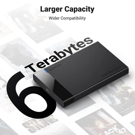 UGREEN 2.5 Inch SATA Hard Drive Enclosure, USB-C - image 3