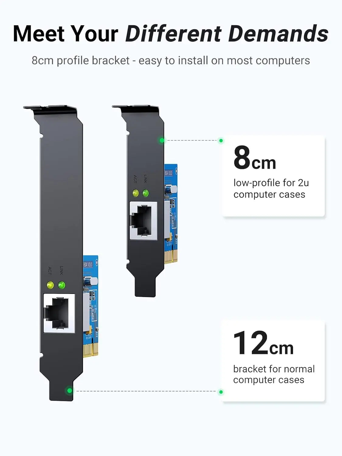 UGREEN 30771 Gigabit Ethernet card with 10 100 and 1000Mbps network support