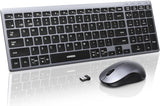 UGREEN 85513 Wireless Keyboard & Mouse Combo, 99-Key Bluetooth 5.4 / 2.4GHz Rechargeable Keyboard with Silent Mouse