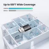 UGREEN USB Bluetooth Adapter for PC Bluetooth 5.0 Dongle USB2.0 EDR Receiver Mini Size Wireless Transfer Support Windows 10/8.1/8/7/XP Compatible with Desktop Laptop Mouse Keyboard Printer Speaker PS5 (80889)