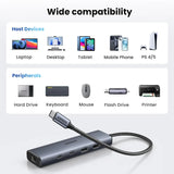 UGREEN USB C Ethernet Adapter 10Gbps 5-in-1 Hub 2 USB-C 3.2 USB-A Gigabit RJ45 Thunderbolt MacBook XPS iPad Pro (45320)