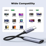 UGREEN USB C 3.1 Male to HDMI 2.0 Female Adapter Cable Support 4K@60Hz, Thunderbolt Compatible for iPad Pro,MacBook Pro/Air,Samsung S10/S9/S8/Note 10/Tab S6,Surface Pro 7,Huawei P30,HP X360,Dell,Lenovo etc. (70444) - Ugreen India