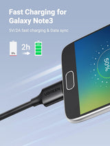UGREEN 10841 1m USB 3.0 A to micro-B cable, 5Gbps, fast charging for Galaxy Note 3