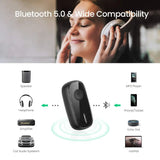 UGREEN Bluetooth Receiver, Wireless Bluetooth 5.0 Car Adapter Portable Wireless Audio Adapter 3.5mm Aux for Music Streaming Sound System Speaker, Headphones, Hands-Free Car Kit with Microphone (70304) - Ugreen India