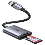 UGREEN USB-C SD Card Reader 2-in-1 5Gbps Micro SD TF Adapter OTG Camera MacBook iPad Pro Galaxy Android (80888)