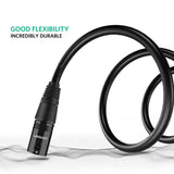 UGREEN 3M XLR Male to Female Microphone Extension Cable 3-Pin Balanced Audio Cord Studio Recording Mixer Amplifier 20711