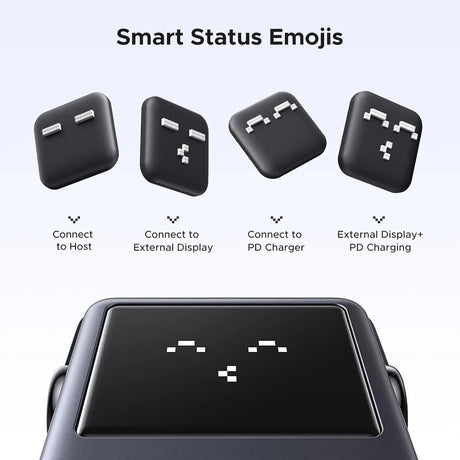 UGREEN Uno hub smart status emojis