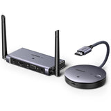 UGREEN 4K@30Hz 2.4G/5G वायरलेस HDMI ट्रांसमीटर और रिसीवर, एक क्लिक से कनेक्शन, 165FT/50M रेंज, लैपटॉप/PC/TV बॉक्स से मॉनिटर पर वीडियो और ऑडियो स्ट्रीम करने के लिए एक्सटेंडर (90909A) 