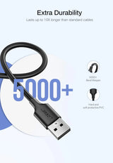 UGREEN 2M USB-A to Micro USB Cable USB 2.0 Data Sync Charging Cord Nickel Plated Android PS4 Controller Camera 60138