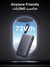 UGREEN Nexode Power Bank 20000mAh 67W with Built-in USB-C Cable (55996B)