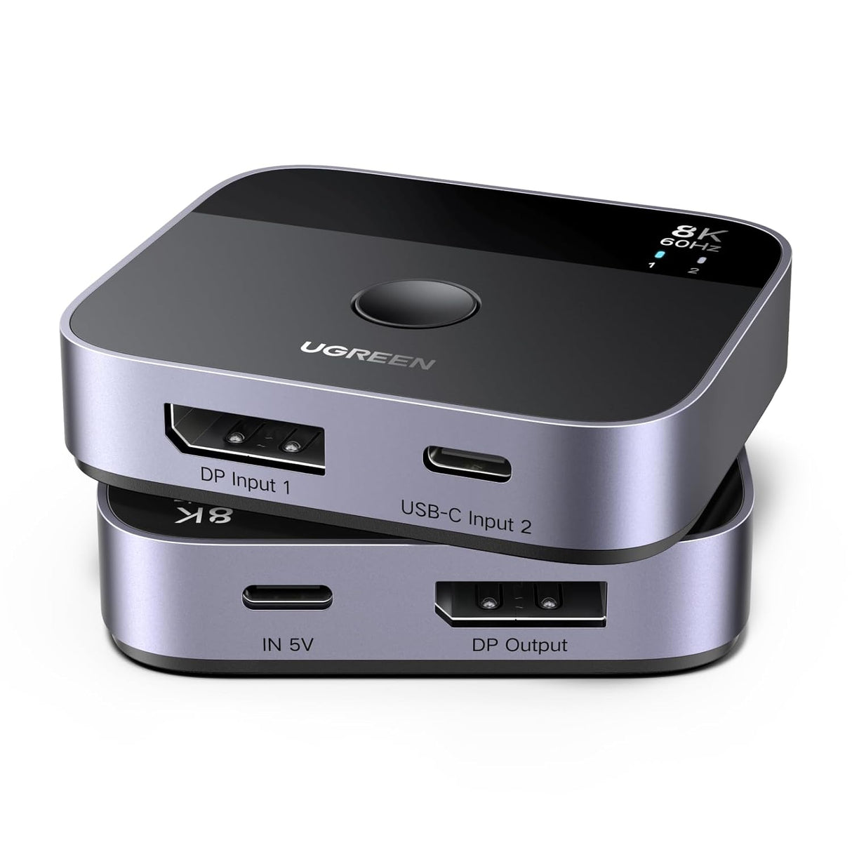 UGREEN 65878 DisplayPort + USB-C Switch 2 in 1 Out 8K@60Hz 4K@240Hz DP 1.4 | UGREEN India
