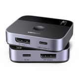 UGREEN 65878 DisplayPort + USB-C Switch 2 in 1 Out 8K@60Hz 4K@240Hz DP 1.4 | UGREEN India