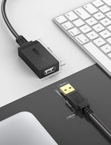 UGREEN USB 2.0 Active Extension Cable 5M Signal Booster A Male to Female Laptop PC Flash Drive Keyboard Mouse (10319)