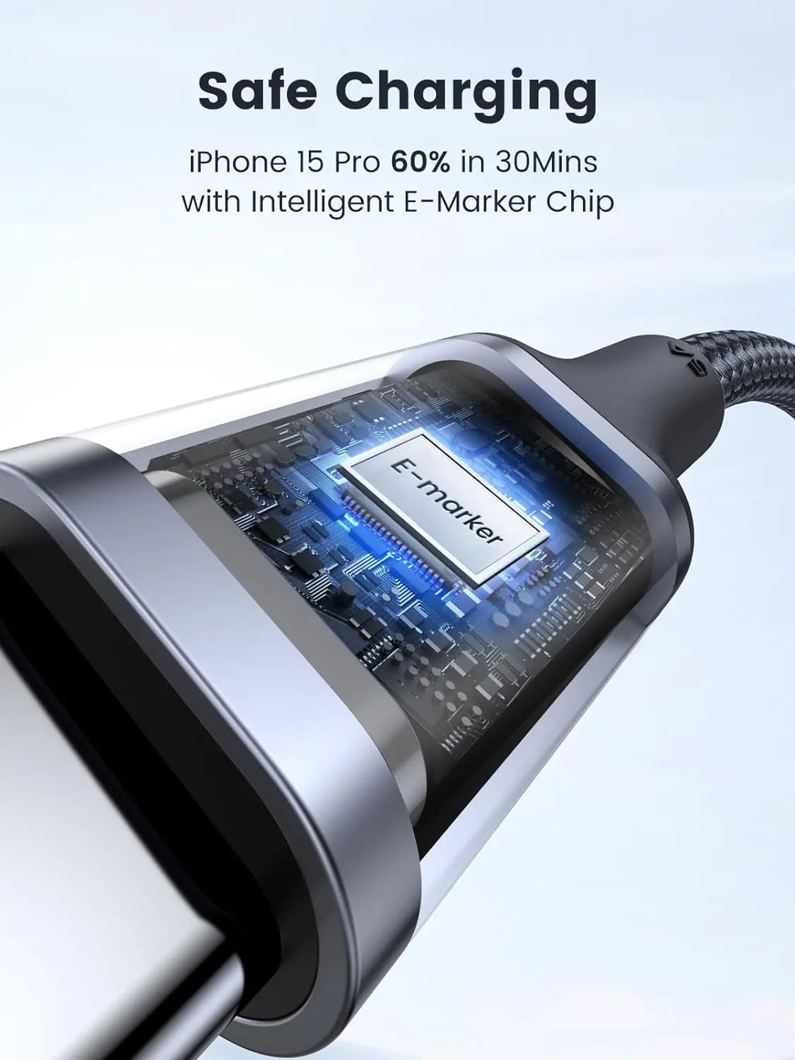 UGREEN 2M USB-C to USB-C Cable, 100W PD Charging Cord for Apple MacBook Pro, Huawei Matebook, iPad Pro 2018, Chromebook, Pixel 3 XL, Samsung Note 10 S10, Nintendo Switch (70429) - Ugreen India
