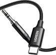 UGREEN 1M/3.3FT USB Type C to 3.5mm Audio Aux Cable, DAC Hi-Res 32bit/384kHz Car Audio TRS Headphone Lead Compatible with Galaxy S25 S24 iPhone 16 15 Pro Max Plus M3 Ultra iPad Air Pixel 9 (55734) Ugreen