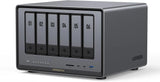 UGREEN NASync DXP6800 Pro 6-Bay ডেস্কটপ NAS, Intel i5 1235u 10-কোর CPU, 8GB DDR5 RAM, 128G SSD, 2 * 10GbE, 2 * M.2 NVMe স্লট, 8K HDMI, 2 * TBT4, নেটওয়ার্ক সংযুক্ত স্টোরেজ, ডিস্কলেস (25899B) EU