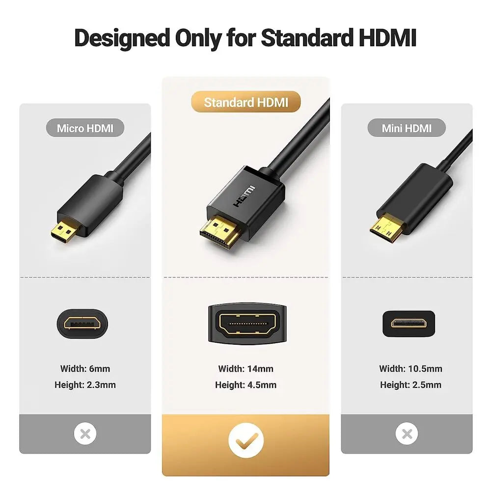 UGREEN 5M HDMI Extension Cable Male to Female 4K@30Hz Nintendo Switch Xbox PS5 PS4 Roku TV Stick Chromecast HDTV Laptop PC 10146