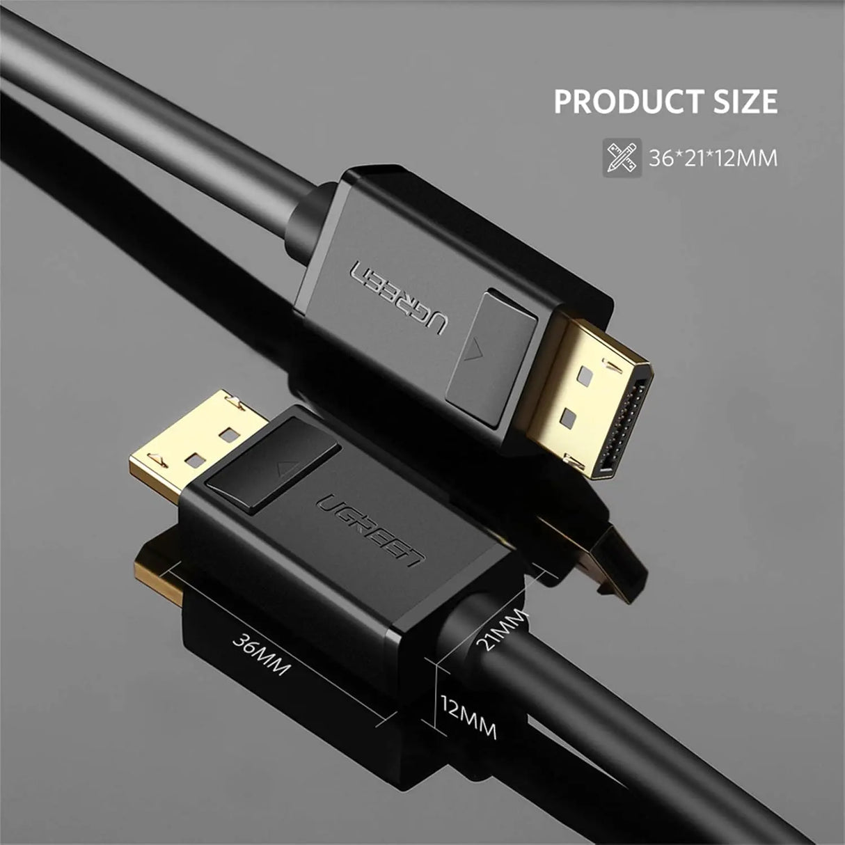 UGREEN 3M 4K@60Hz 1.2 Version Gold Plated DP to DisplayPort Cable Resolution (10212) Ugreen India
