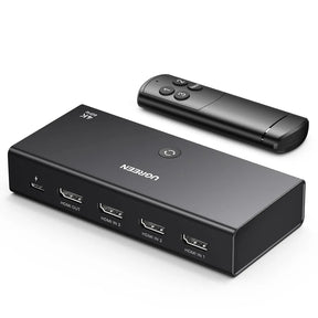 UGREEN 3-in-1 HDMI Switch 4K 60Hz with Remote Control 3 Port HDMI Switcher Box Auto Switching Gaming Console TV 15376 Ugreen