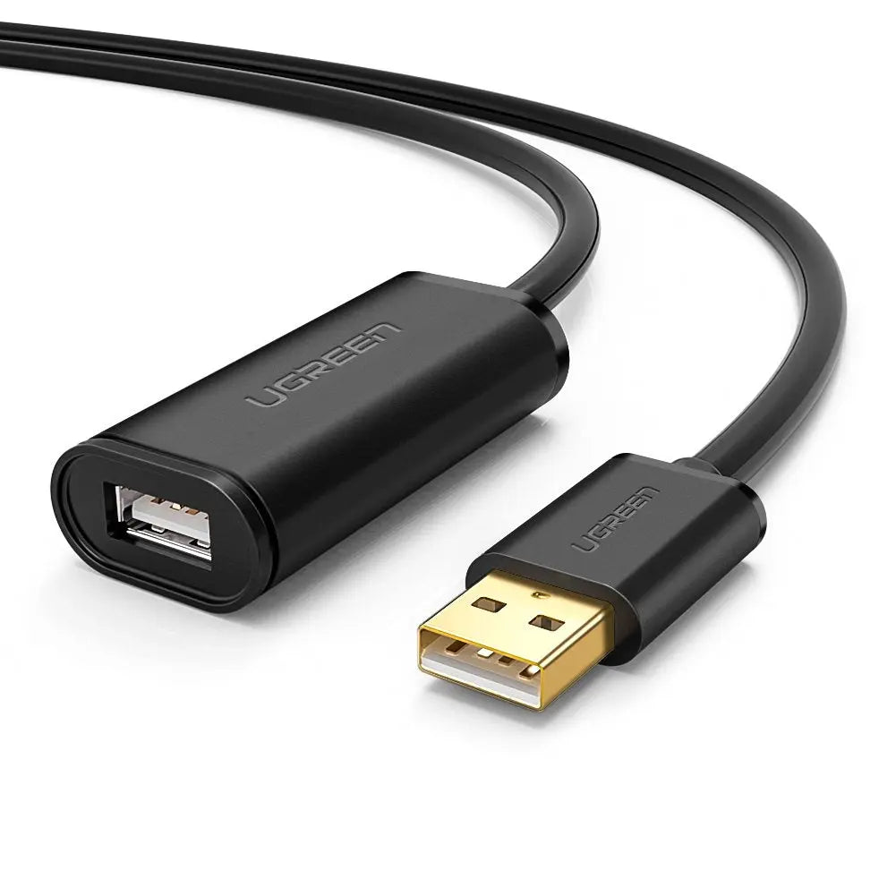 UGREEN USB 2.0 Active Extension Cable 10M Signal Booster Repeater A Male to Female Keyboard Mouse Printer Webcam (10321)
