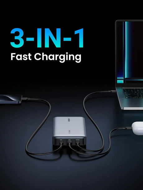 UGREEN 145W 25,000mAh Power Bank, Laptop Portable Charger, Nexode 3-Port USB C PD Battery Pack, for MacBook Pro/Air, Dell XPS, iPhone 16/15/14, Galaxy S24, Steam Deck, iPad, and More.(90597A) - Ugreen India