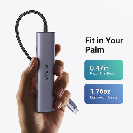 UGREEN Revodok USB C Hub HDMI 4K with PD Charge 100W Powered 5 in 1 USB C to USB 3.0 Adapter Compatible with iPhone 15 Plus Max MacBook Pro Air XPS Surface Pro 9GB iPad Pro Air Galaxy Tab S9 (15495) - Ugreen India