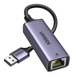 UGREEN USB 3.0 to Ethernet Gigabit RJ45 LAN 10/100/1000 Mbps Adapter Aluminum Converter Compatible for Nintendo Switch, MacBook, Mac Pro Mini, iMac, XPS, Surface Pro, Notebook, PC, Grey (50922) Ugreen India