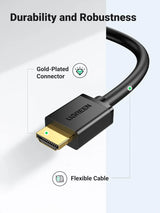 UGREEN HDMI to DVI Cable 3M Bi-Directional High Speed 1080P Full HD Laptop PC Monitor Projector Graphics (10136)