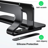 UGREEN Vertical Laptop Stand Holder for desk Adjustable, Aluminum Dock, Compatible with MacBook, Surface Book, Chromebook, up to 15.6 Inch, Black (25706) Ugreen India
