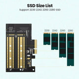UGREEN M.2 NVMe to PCIe 3.0 x4 Adapter Card Internal SSD Converter 2230 2242 2260 2280 Desktop PC Expansion 70504
