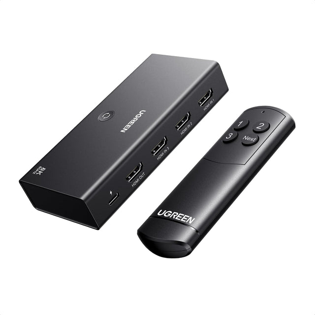 UGREEN 95521 HDMI 2.1 3-in-1-out switch, 8K60 4K240, with remote