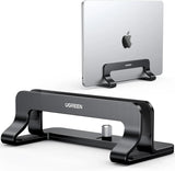 UGREEN Vertical Laptop Stand Holder for desk Adjustable, Aluminum Dock, Compatible with MacBook, Surface Book, Chromebook, up to 15.6 Inch, Black (25706) Ugreen India