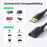 UGREEN USB 3.0 Extension Cable 1M A Male to Female High Speed 5Gbps USB Extender Laptop PC MacBook Flash Drive (10368)