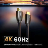 UGREEN 1.5M 4K@60Hz Braided HDMI 2.0 Cable Male to Male Round 18Gbps Ethernet UHD TV Monitor Xbox PS5 PS4 Blu-ray Gold 40409