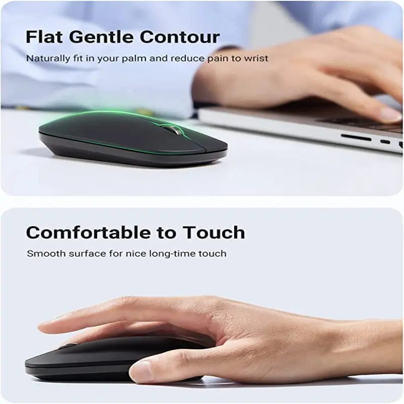 UGREEN 2.4G Silent Wireless Bluetooth 5.0 Optical Mouse USB Receiver 4000 DPI PC Laptop Chromebook MacBook Starry (90531)