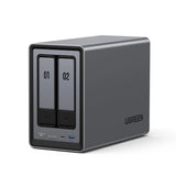 Ugreen DXP2800 নেটওয়ার্ক সংযুক্ত স্টোরেজ 2-Bay (SATA), Intel X86 12th Generation N Series 4 Cores 4 Threads, 8GB DDR5 RAM, 2.5GbE Lan পোর্ট, eMMC 32GB, Diskless (25369) EU